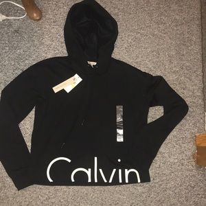 Calvin Klein Jeans cropped black sweatshirt